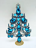 Vintage Czech Crystal Mantle Christmas Tree # 217