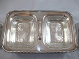 Silver-plate Dual Covered Buffet Server