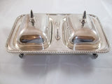 Silver-plate Dual Covered Buffet Server