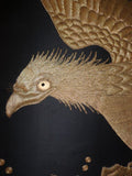 Antique Chinese Embroidered Four Panel Screen