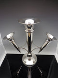 Mappin & Webb Silver Plate Epergne Trumpet Vase Antique