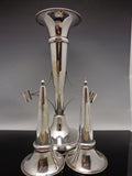 Mappin & Webb Silver Plate Epergne Trumpet Vase Antique