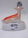 Antique Staffordshire Stag Figure