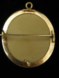 Antique Lava Cameo Gold Filled Frame