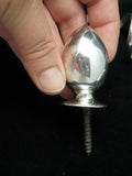 Antique Sterling Silver Snake Collared Decanter Green Glass Bottle