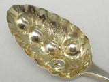 Antique English Georgian Rare William Bateman C.1817 Berry Spoon