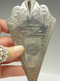 Victorian Sterling Silver Ivory Cake Server Hindu Orphanage 1906