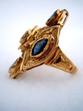 18k Marquis Sapphire Ring