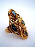 18k Marquis Sapphire Ring