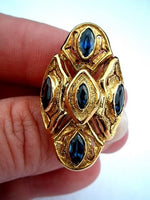 18k Marquis Sapphire Ring