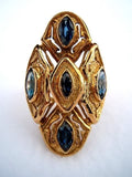 18k Marquis Sapphire Ring