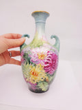 JP Limoge French Porcelain Vase Chrysanthemum