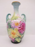 JP Limoge French Porcelain Vase Chrysanthemum
