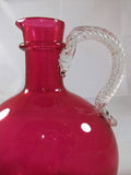 Antique Cranberry Glass Ewer