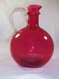 Antique Cranberry Glass Ewer