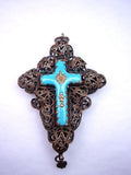 Filagree Porcelain Victorian Cross