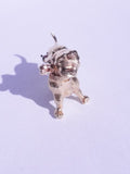 18K Dachshund Pin Brooch Rubies