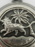 Antique Sterling Silver Perfume Snuff Flask