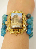Antique French Portrait Bracelet St. Thomas D`aquin Paris
