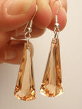 Sterling Silver Honey Quartz Drop Earrings