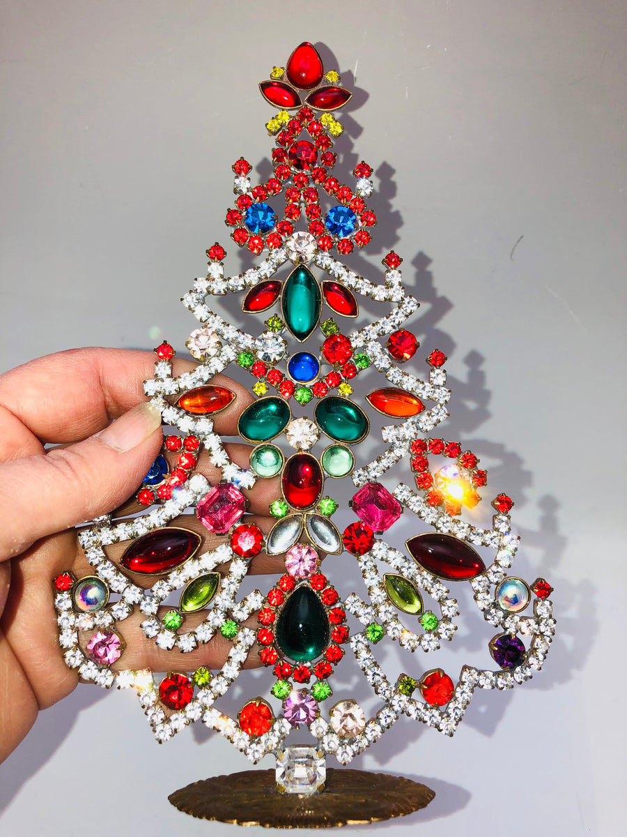 Vintage Czech Crystal Christmas Mantle Tree # 235 – Cydney's Antiques