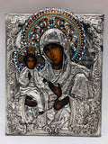 Antique Russian Icon Most Holy Theotokos