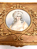 Antique French Crystal Ormolu Casket Jewel Box Marquis de Montesson