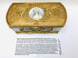 Antique French Crystal Ormolu Casket Jewel Box Marquis de Montesson