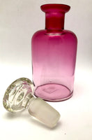Antique Cranberry Crystal Perfume Bottle