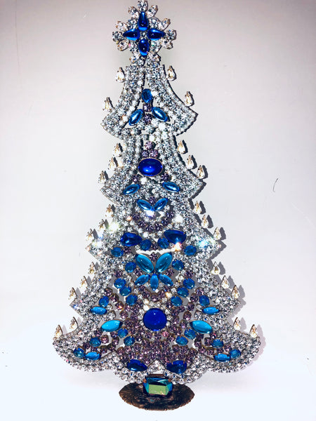 Vintage Czech Crystal Mantle Tree Decoration #219