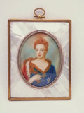 Antique French Ivory Portrait Miniature