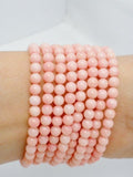 Antique Peach Coral Pinchbeck Bracelet