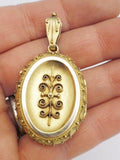 Antique 14K Yellow Gold Locket Pendant