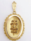 Antique 14K Yellow Gold Locket Pendant