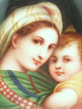 French Ormolu Madonna Of The Chair Porcelain Miniature