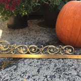 Antique Brass Huge Gallery Pediment 56" Cabinet Furniture Mount Rail