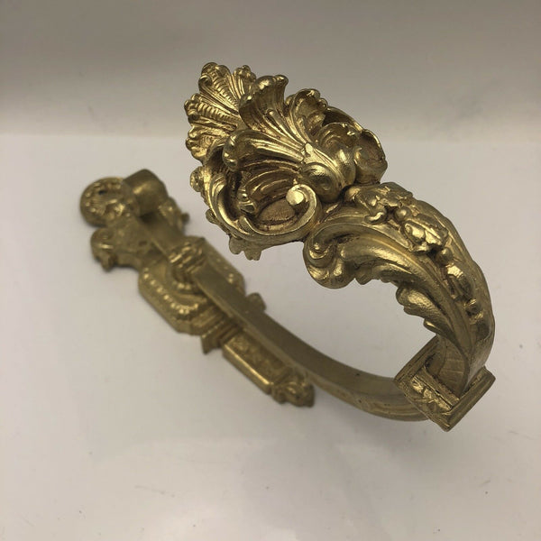 Antique French Ormolu Bronze Chateau Curtain Tie Back Hook Shells