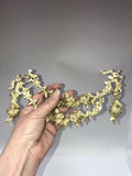 Antique Pair French Ormolu Garlands Flowers Cabinet Frame Furniture Mounts