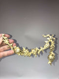 Antique Pair French Ormolu Garlands Flowers Cabinet Frame Furniture Mounts