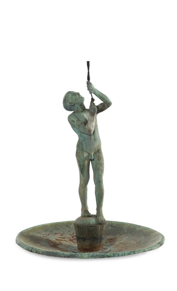Bronze Garden Fountain Original Ferdinand Otto Hoppe Signed 1882-1967