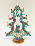 Vintage Czech Rhinestone Christmas Tree #337