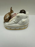 Meissen Child Rabbit Box Paul Helmig RESERVED Richard