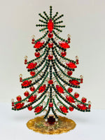 Vintage Czech Rhinestone Christmas Tree #339