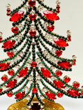 Vintage Czech Rhinestone Christmas Tree #339