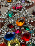 Vintage Czech Rhinestone Christmas Tree #346