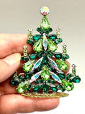 Modern Czech Rhinestone Christmas Tree # 307