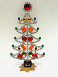 Vintage Czech Rhinestone Christmas Tree #345