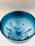 Michael Mikula Architectonic Art Glass Bowl Vase
