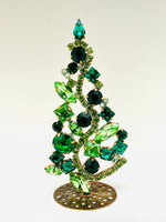 Vintage Czech Rhinestone Christmas Tree #333