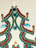 Vintage Czech Rhinestone Christmas Tree #337